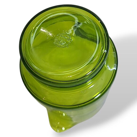 Vintage Blenko #7015s Olive Green Glass Pitcher - Picture 16 of 16